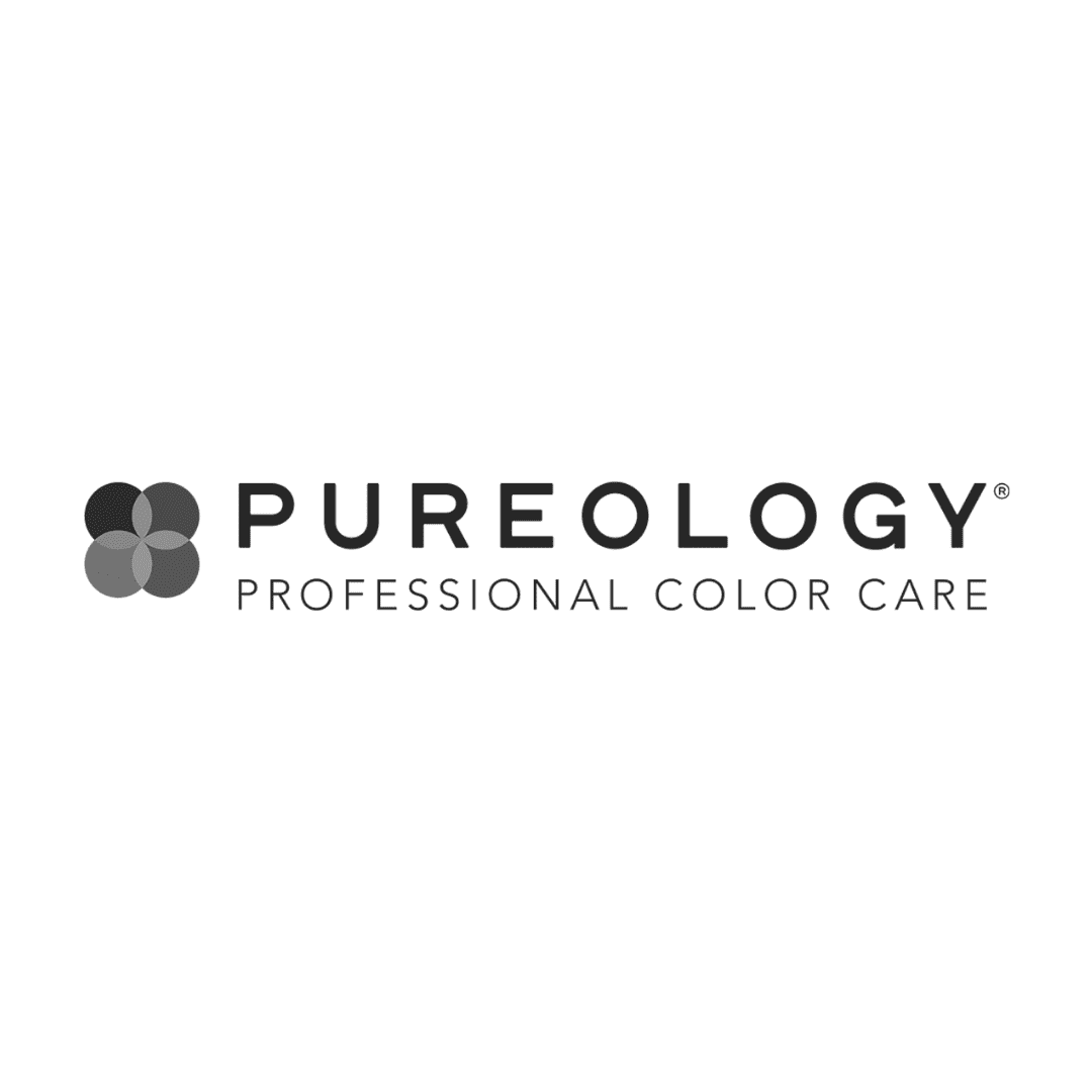 Pureology logo with "Professional Color Care" tagline in black and white.